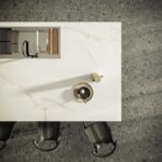 top mount sink in modern kitchen island